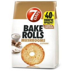 7Days Bake Rolls Mushrooms & Cream